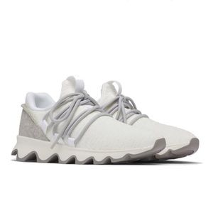 Sorel Women's White and Light Gray Athletic Sneakers